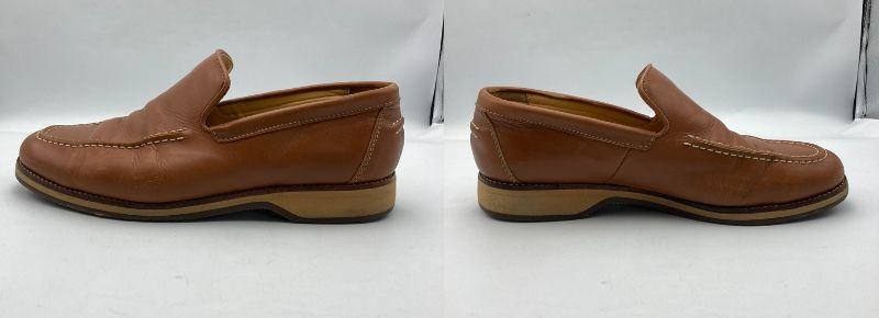 BURBERRY LONDON バーバリーロンドン レザー スリッポン ローファー ドライビングシューズ 25.5cm 中古 D4