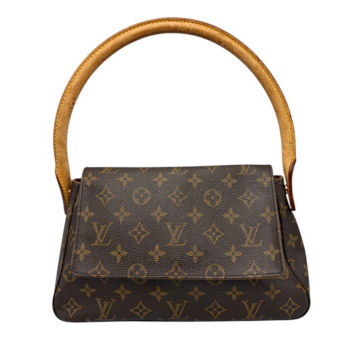LOUIS VUITTON ルイヴィトン モノグラム ミニルーピング ハンドバッグ M51147 鞄 ブランド おしゃれ レディース 中古 W４