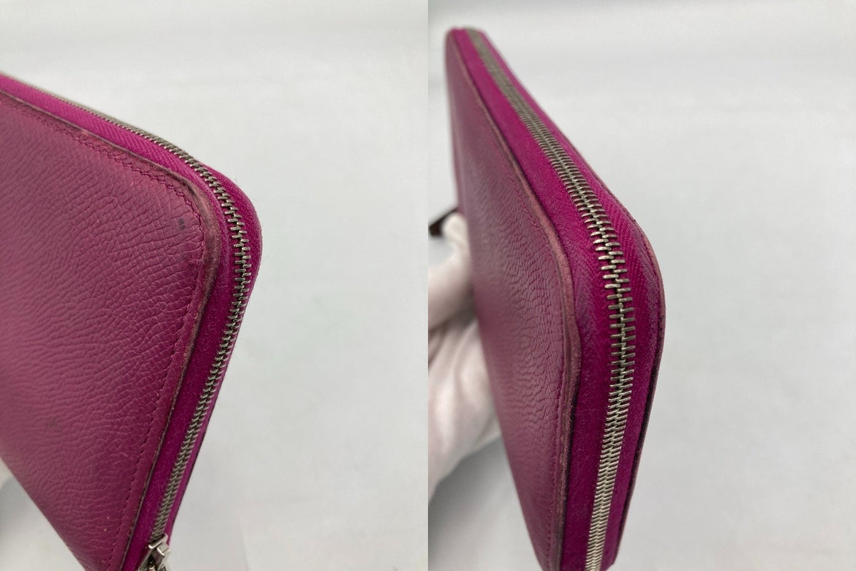 HERMES エルメス アザップ シルクイン ロング ラウンドファスナー長財布 ヴォ―エプソン 中古 D4