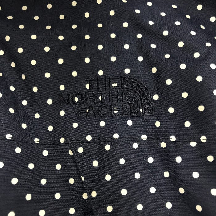 THE NORTH FACE ノースフェイス マウンテンパーカー ナイロン ネイビー 150㎝ NPJ61251 ジップパーカー 水玉 ドット 総柄 中古 M1