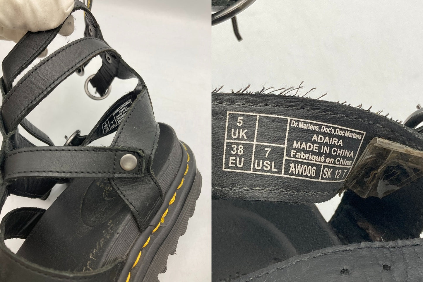 Dr.Martens ドクターマーチン ADAIRA アダイラ グラディエーター サンダル サイズUK5 中古 D4