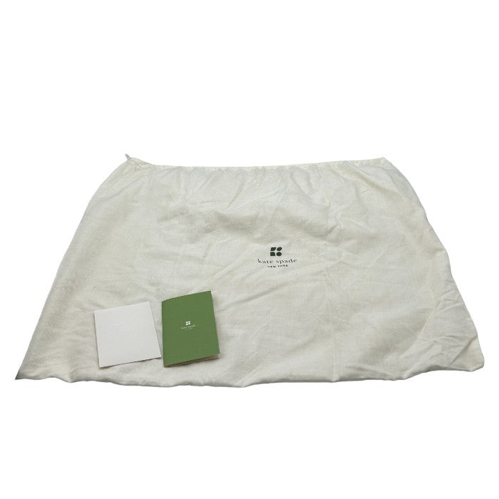 kate spade ケイトスペード スクエア トートバッグ 鞄 レディース ブラック レザー かわいい 中古 W４