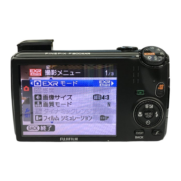 FUJIFILM 富士フイルム FinePix コンパクトデジタルカメラ ブラック 光学15倍ズーム フジフィルム ファインピックス F300EXR 中古 T1