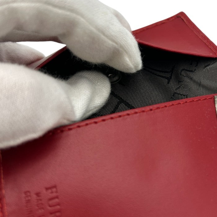 FURLA フルラ 6連 キーケース レザー レッド 牛革 小物 レディース かわいい おしゃれ 中古 W４