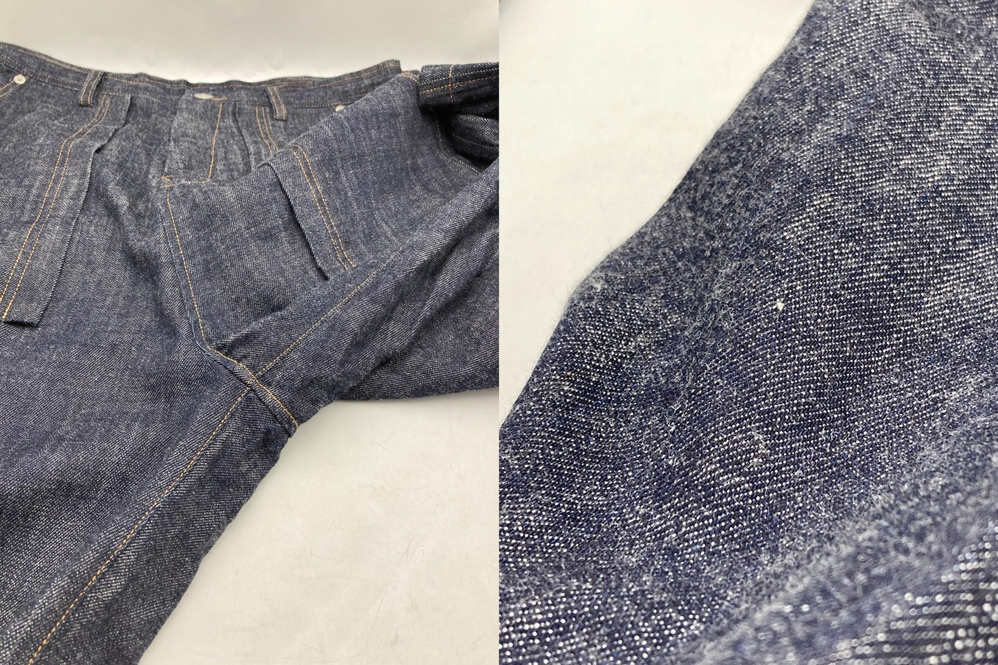 Y’s ワイズ ヨウジ ヤマモト 80OZ DENIM LONG STRAIGHT PANTS デニムパンツ YX-P99-027 サイズ1 レディース 中古 D4