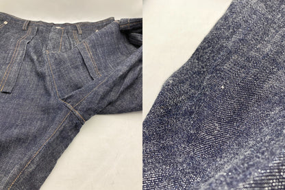 Y’s ワイズ ヨウジ ヤマモト 80OZ DENIM LONG STRAIGHT PANTS デニムパンツ YX-P99-027 サイズ1 レディース 中古 D4