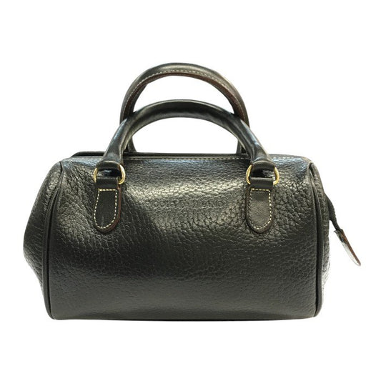 PELLE BORSA ペレボルサ PICOLO IN MILANO ボストンバッグ レディース レザー ミニサイズ ショルダーバッグ ブラック 中古 T1