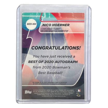 TOPPS MLBカード BOWMAN'S BEST NICO HOERNER CHICAGO CUBS #B20-NH 中古 IT2
