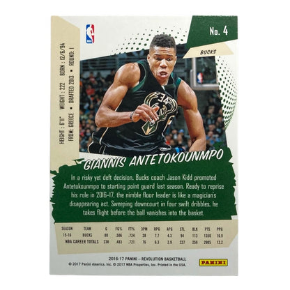 PANINI NBAカード REVOLUTION GIANNIS ANTETOKOUNMPO BUCKS #4 中古 IT2