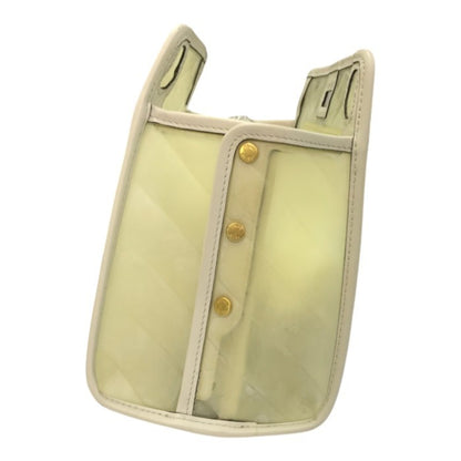 FENDI フェンディ ピーカブー ディフェンダー バッグカバー レディース ビニール レインカバー 半透明 アイボリー 7AR717 中古 T1