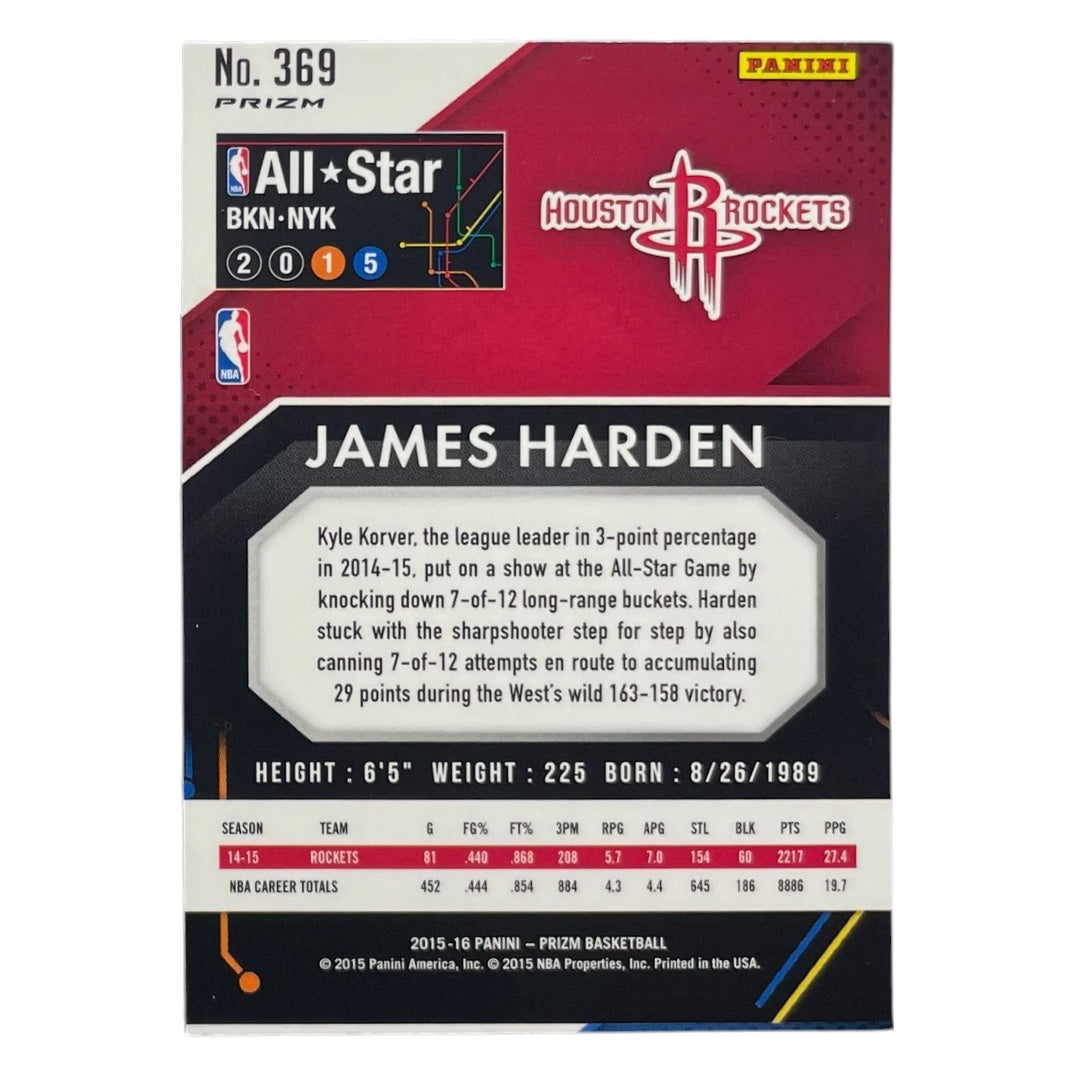 PANINI NBAカード PRIZM JAMES HARDEN ROCKETS #369 中古 IT2