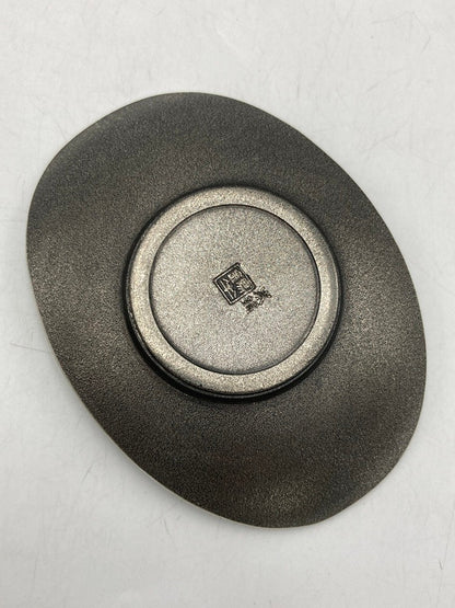錫半 本錫 茶托 五枚 茶道具 中古 D4