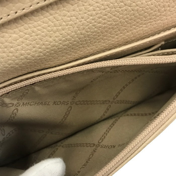 MICHAEL KORS マイケルコース モットフォーン クロスボディ 長財布 レディース ショルダーバッグ ロングウォレット ブラウン/ソフトピンク 32T9GF5C0L 中古 T1