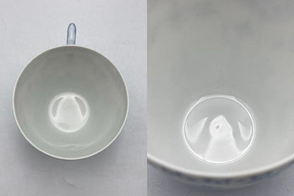 ROYAL COPENHAGEN ロイヤルコペンハーゲン ブルーフルーテッド ハーフレース カップ＆ソーサー 中古 D4