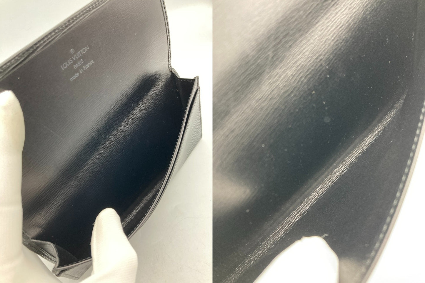 LOUIS VUITTON ルイヴィトン エピ ポルトエン カルト クレディ 長札入れ M63602 ノワール 中古 D4