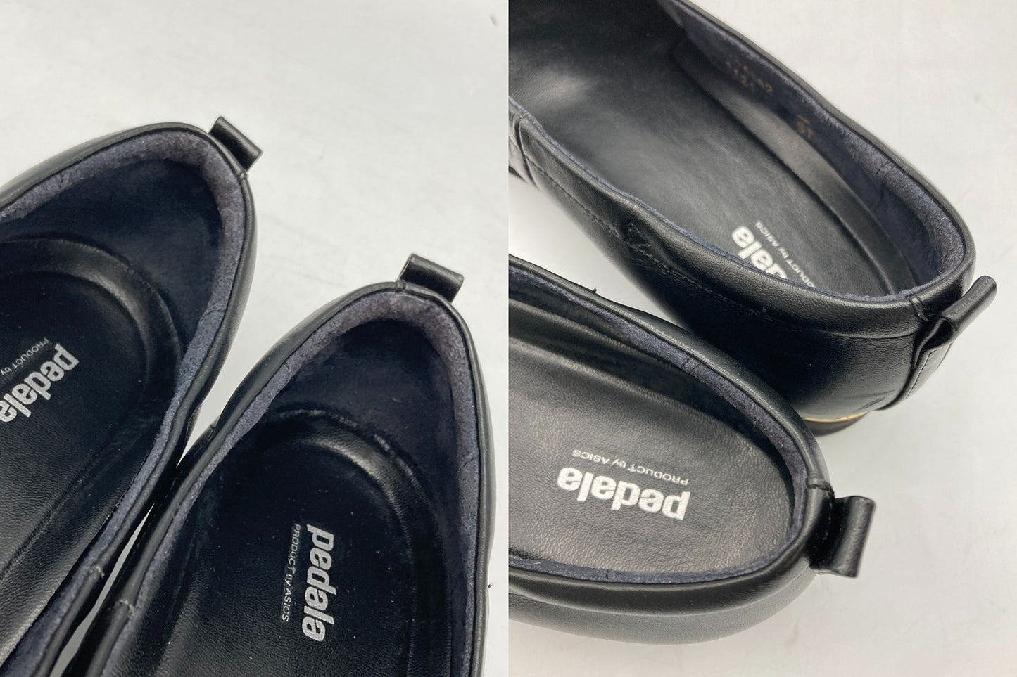 ASICS pedala ペダラ ポインテッドトゥ コンフォートシューズ 1212A182-001 サイズ23.5cm 中古 D4