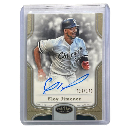 TOPPS MLBカード TIER 1 ELOY JIMENEZ CHICAGO WHITE SOX /100 #BOA-EJ 中古 IT2
