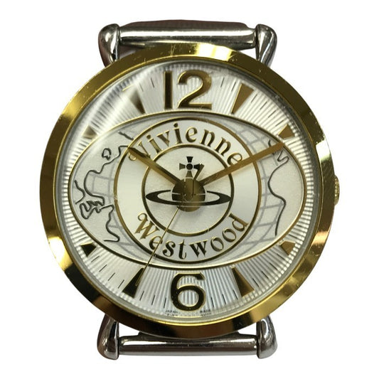 Vivienne Westwood ヴィヴィアンウエストウッド 腕時計 レディース クォーツ アナログ ワールドオーブ メッシュベルト シルバー/ゴールド VW-7565 中古 T1
