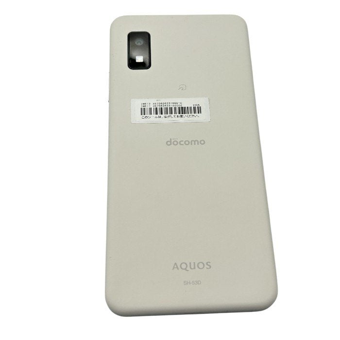 docomo AQUOS wish3 スマートフォン SH-53D アクオス ドコモ スマホ 携帯電話 中古 W４