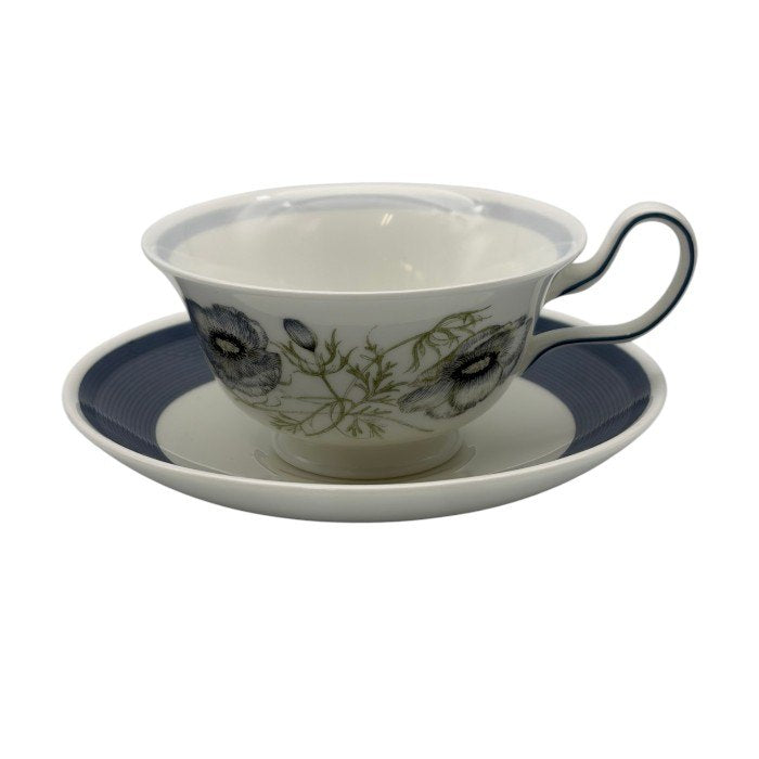 ウェッジウッド Wedgwood グレンミスト カップ＆ソーサー ペア 2点セット 洋食器 ブランド 花柄 おしゃれ 廃盤 中古 W1