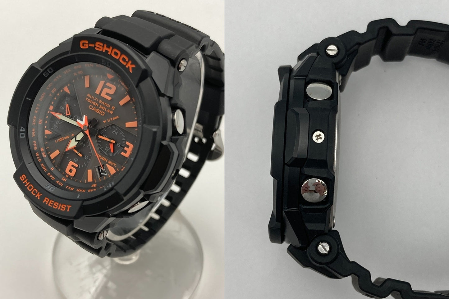 [カシオ]CASIO 腕時計 G-SHOCK ジーショック GRAVITYMASTER スカイコックピット 電波ソーラー GW-3000B-1AJF 中古 D4