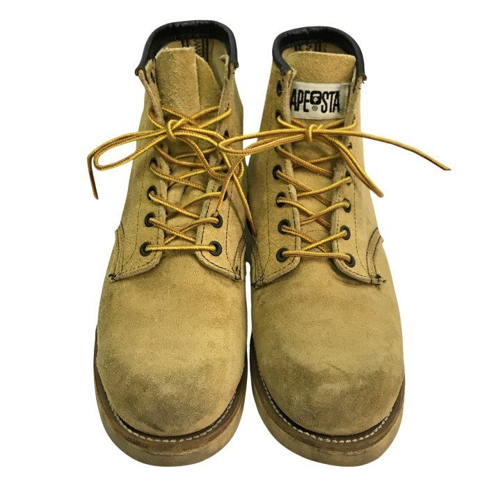 RED WING x A BATHING APE レッドウィング エイプ ワークブーツ メンズ スウェード スエード アイリッシュセッター ベージュ 9.5(約27.5cm) 中古 T1