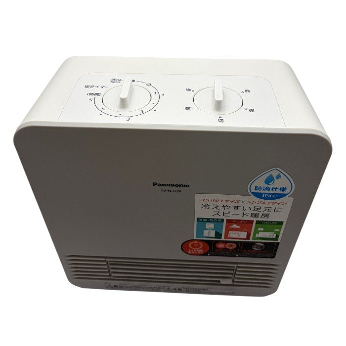 Panasonic パナソニック セラミックファンヒーター DS-FS1200 家電 暖房 暖房器具 冬 コンパクト 中古 W４