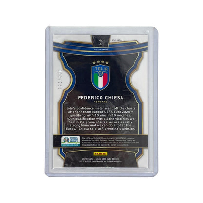 PANINI サッカーカード SELECT UEFA EURO PRIZM TERRACE FEDERICO CHIESA ITALY 068/165 #4 中古 IT1