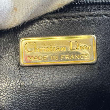 Christian Dior クリスチャン ディオール レザー 巾着 バッグ ショルダー 鞄 レディース ブランド おしゃれ ブラック 中古 W1