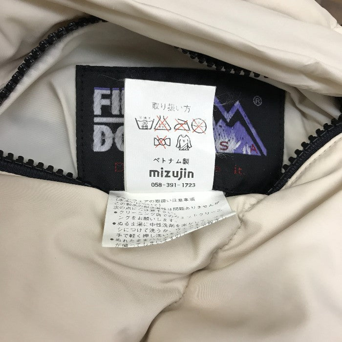 FIRST DOWN ファーストダウン ダウンベスト メンズ 冬  リバーシブル ブラック アイボリー Lサイズ 中古 N1