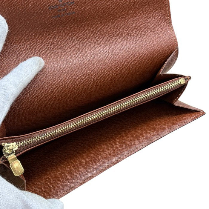 LOUIS VUITTON ルイヴィトン モノグラム ポルトフォイユ サラ M61734 長財布 ブランド レディース メンズ 小銭入れ カード入れ 中古 W４