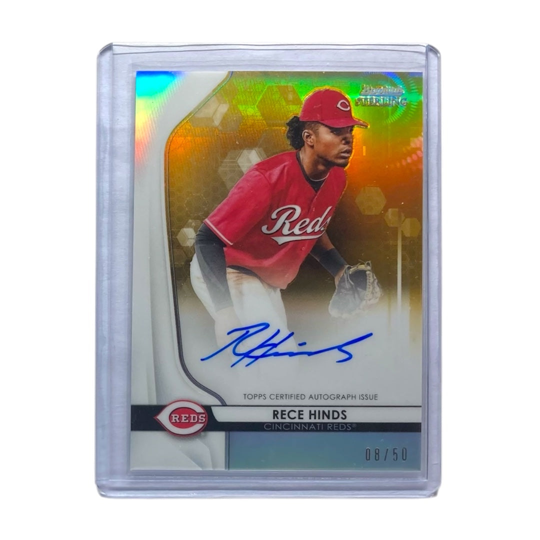 TOPPS MLBカード BOWMAN STERLING RECE HINDS CINCINNATI REDS /50 #BSPA-RH 中古 IT2