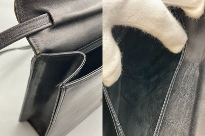 Christian Dior クリスチャンディオール ヴィンテージ レザー ショルダーバッグ 中古 D4