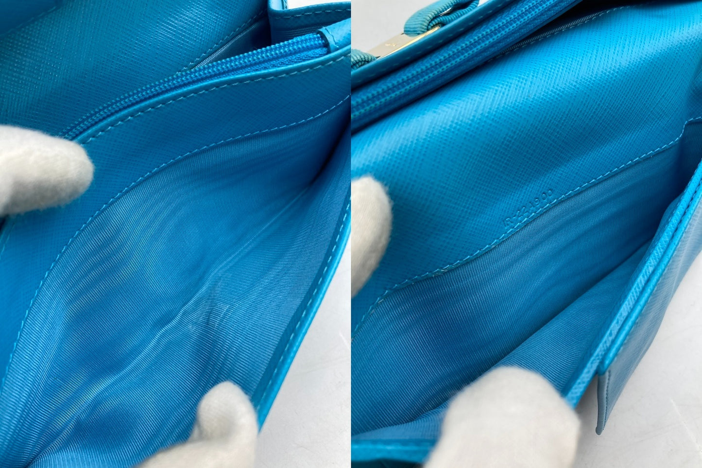 Salvatore Ferragamo フェラガモ ヴァラリボン 2つ折り長財布 中古 D4