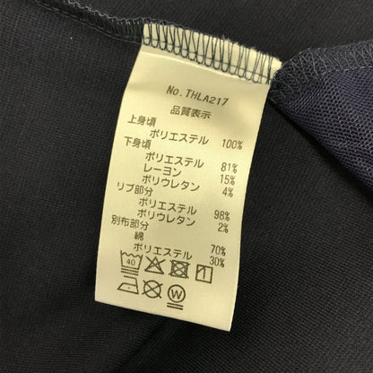 TOMMY HILFIGER GOLF ワンピース レディース フレンチスリーブ ノースリーブ ゴルフウェア ネイビー Lサイズ THLA217 中古 T1