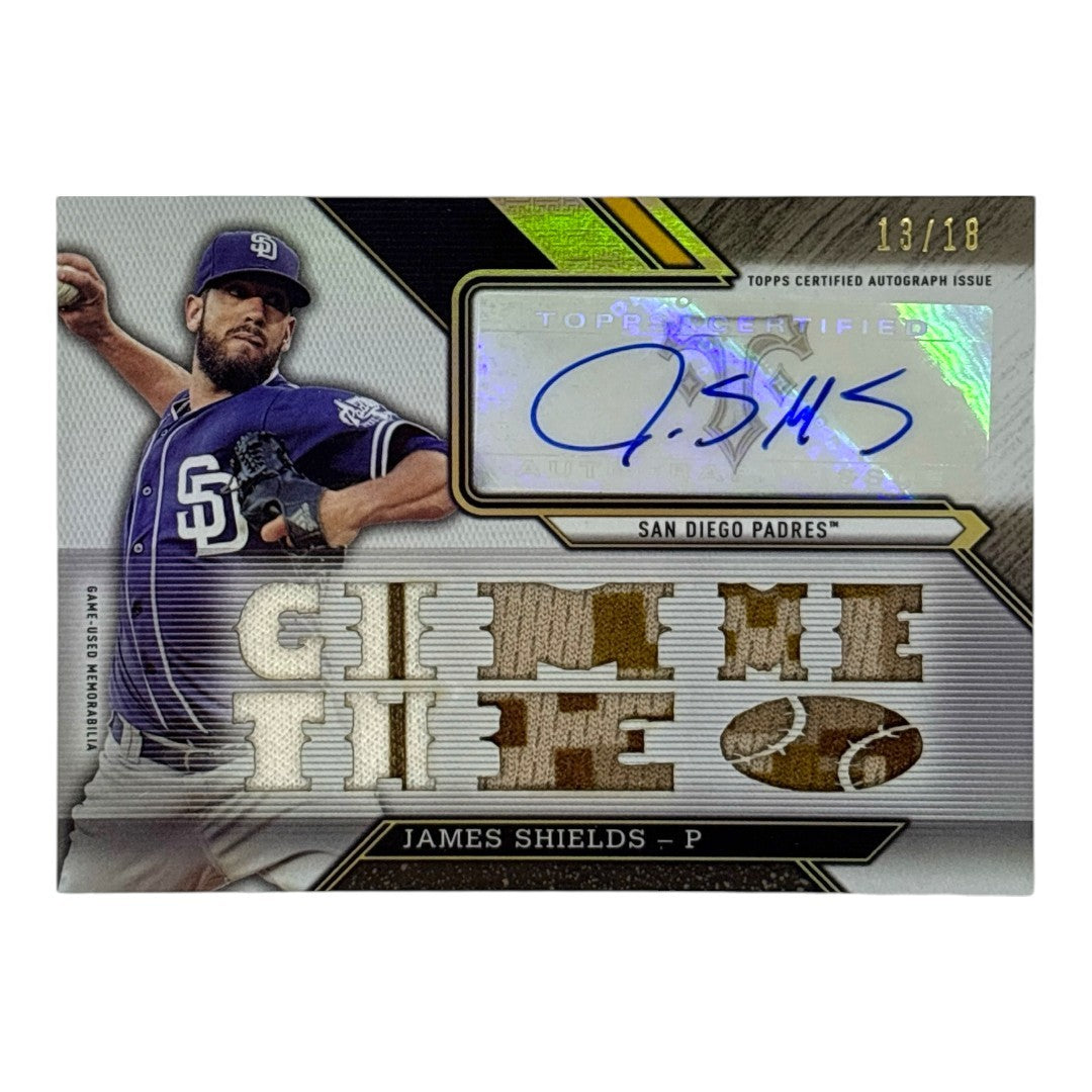 TOPPS MLBカード TRIPLE THREADS JAMES SHIELDS SAN DIEGO PADRES /18 #TTAR-JS4 中古 IT1