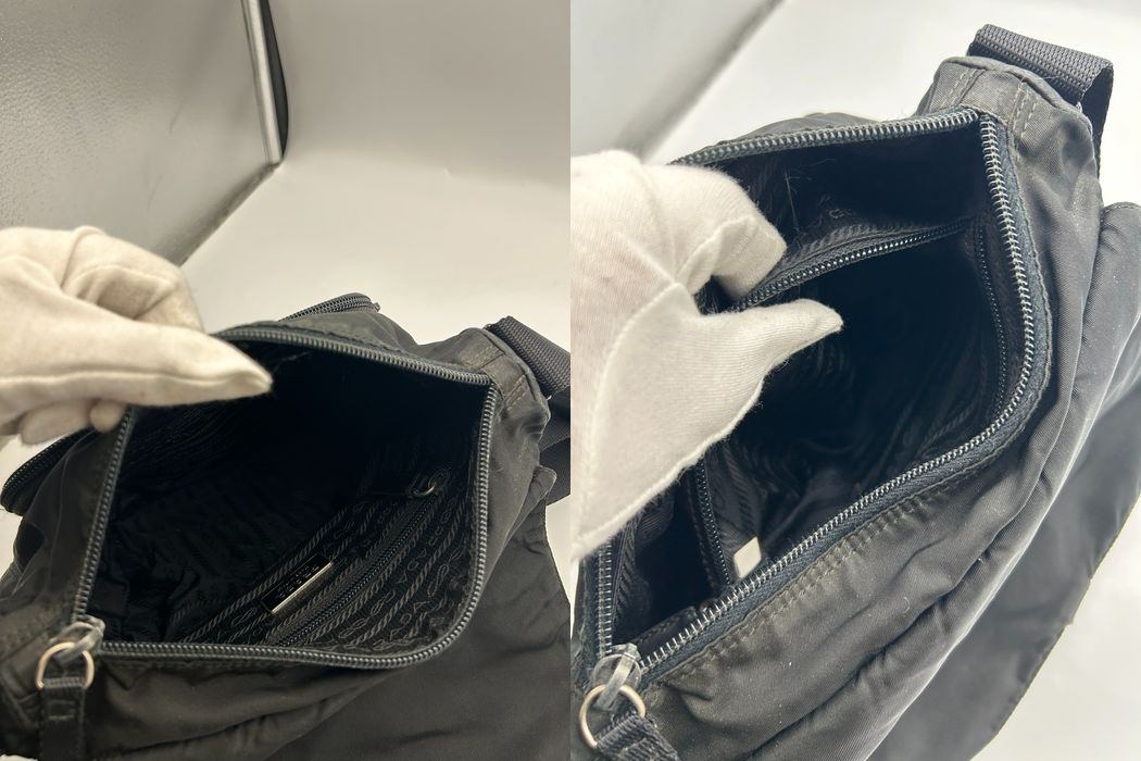 PRADA プラダ テスート ナイロン ショルダーバッグ ブラック 鞄 ブランド ミニ 小さめ 中古 W1
