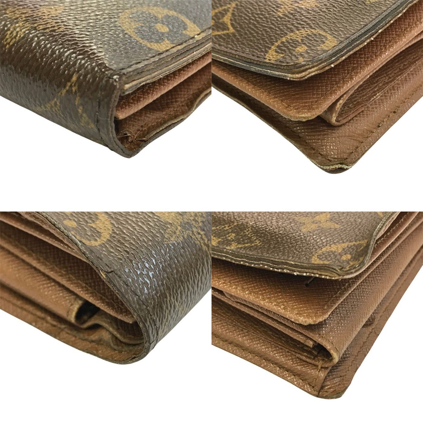LOUIS VUITTON ルイヴィトン モノグラム ポルトフォイユフロリン 財布 ユニセックス 二つ折り 小銭入れあり パスケース ブラウン M60026 中古 T1