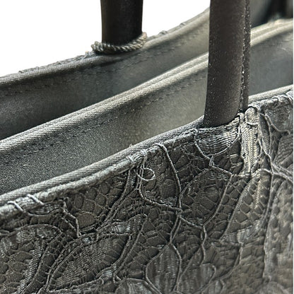 IWASA イワサ 岩佐 ブラック フォーマルバッグ 鞄 お葬式 入学式 卒業式 レディース 花柄 中古 W４