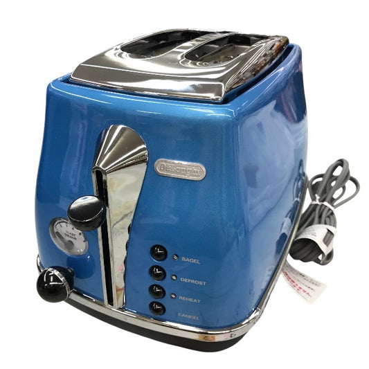 デロンギ ポップアップトースター アイコナ  10~4枚切パン対応 ブルー CTO2003J-B 中古 Y1