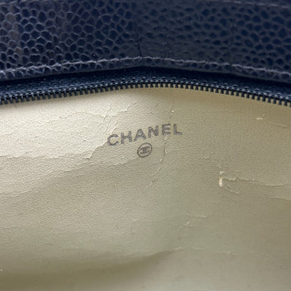CHANEL シャネル ココマーク キャビアスキン ポーチ ブラック 小物入れ ミニ 小さめ レディース ブランド 中古 W1