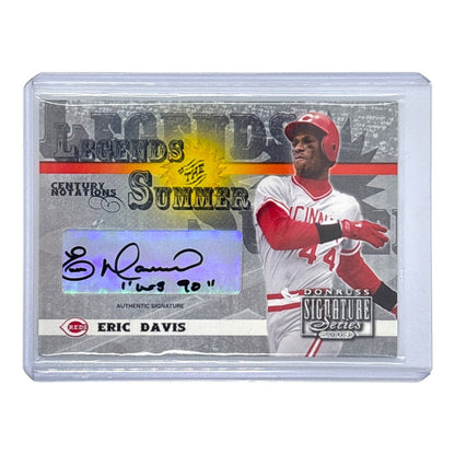 DONRUSS MLBカード SIGNATURE SERIES LEGENDS OF THE SUMMER ERIC DAVIS REDS /100 #LS-14 中古 IT1