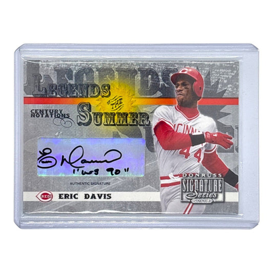 DONRUSS MLBカード SIGNATURE SERIES LEGENDS OF THE SUMMER ERIC DAVIS REDS /100 #LS-14 中古 IT1
