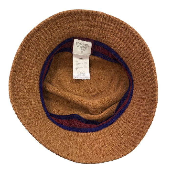 Vivienne Westwood ヴィヴィアンウエストウッド 帽子 レディース 冬 毛 オレンジ S～Mサイズ 中古 M1