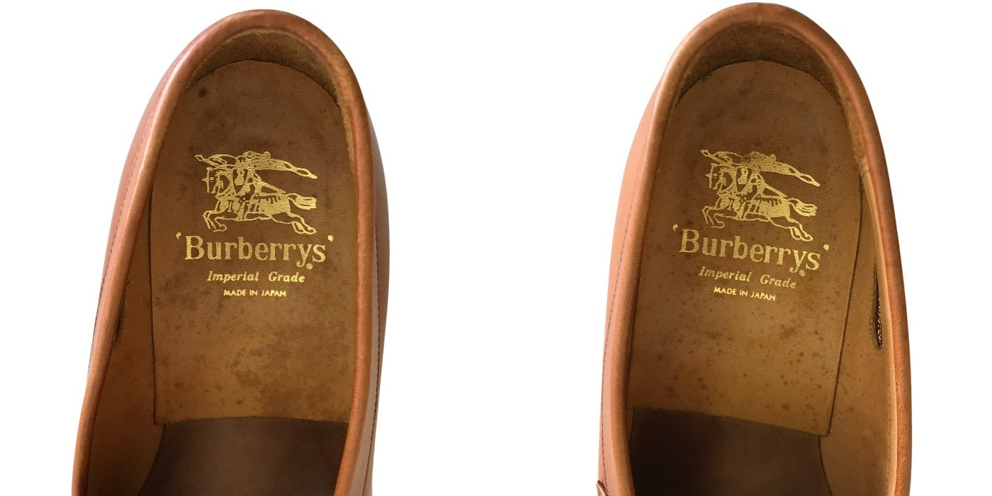 Burberrys バーバリーズ ローファー ブラウン 24 1/2 EE 靴 シューズ レザー 本革 メンズ 中古 W1