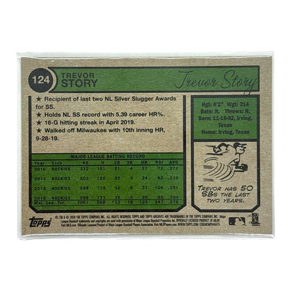 TOPPS MLBカード ARCHIVES TREVOR STORY COLORADO ROCKIES 23/25 #124 中古 IT1