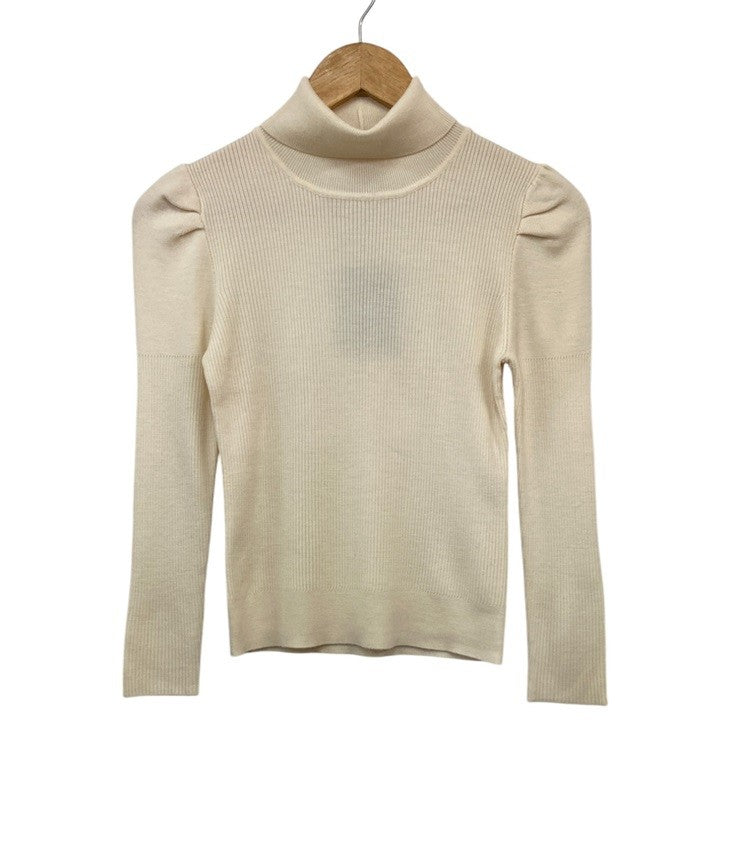 TOCCA トッカ タートルネック ハイネック カットソー サイズXS アイボリー 中古 D4