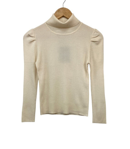 TOCCA トッカ タートルネック ハイネック カットソー サイズXS アイボリー 中古 D4