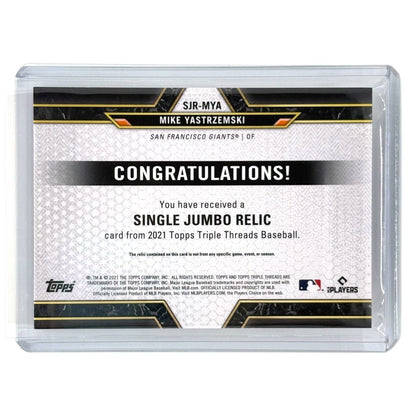 TOPPS MLBカード TRIPLE THREADS MIKE YASTRZEMSKI SAN FRANCISCO GIANTS /36 #SJR-MYA 中古 IT1