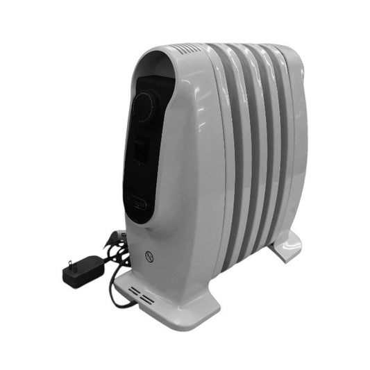 DeLonghi デロンギ ミニオイルヒーター ピュアホワイト 小型 脱衣所 お手洗い 500W フィン5枚 NJM0505 中古 T1